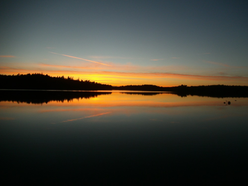 Zonsondergang over Nytebodavike